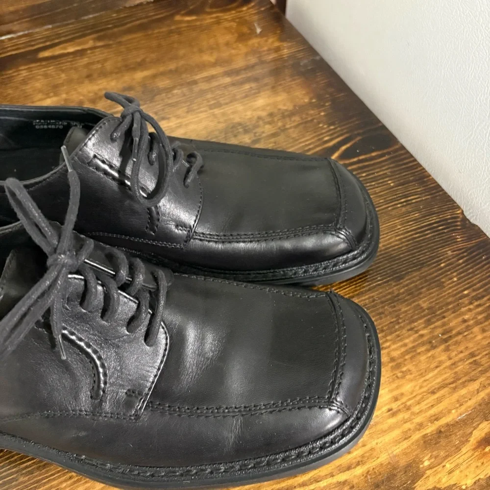 Bottesini Black Square Toed Dress Shoes Size 9‎